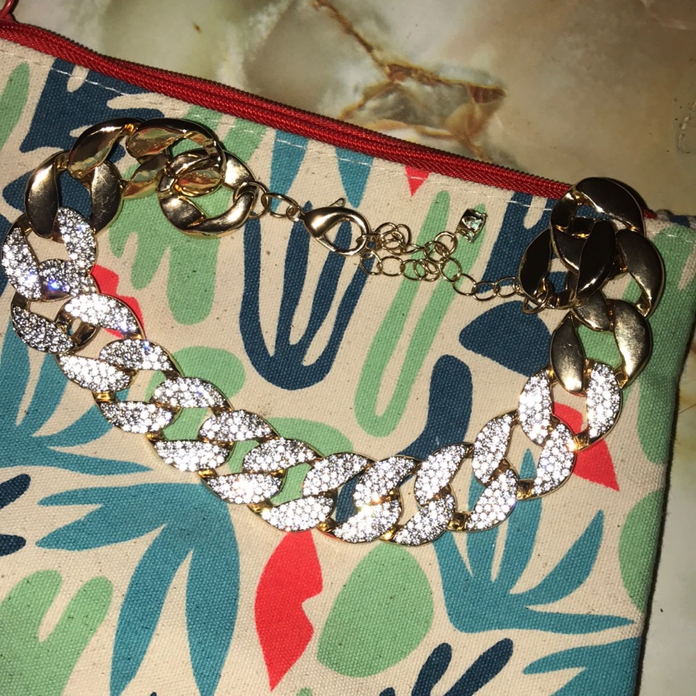 Gold Diamond Choker Chain